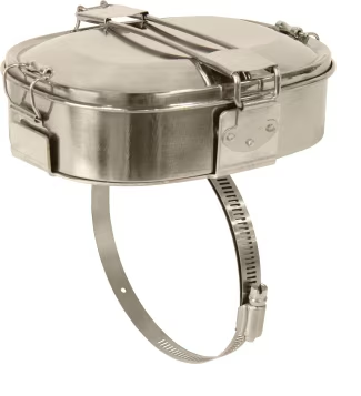 KEMIMOTO Muffler Food Warmer – Snowmobile Exhaust Cooker – 1.5L Stainless Steel