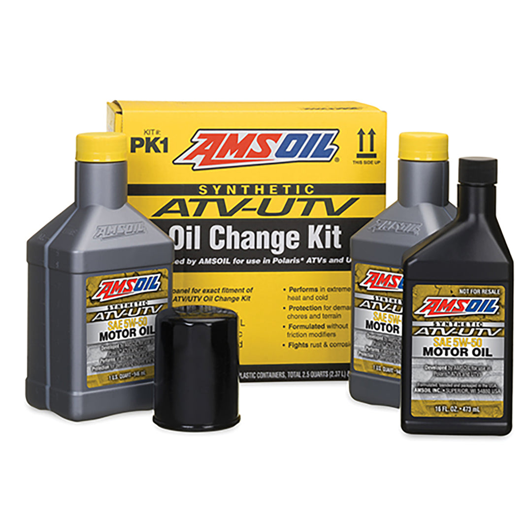 Amsoil ATV/UTV Polaris Oil Change Kit - PK3 -  - Oils & Lubricants - Specialty Motorsports - ATV, Snowbikes & Motorcycle Parts and Accessories