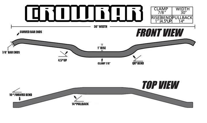 CFR Crow Bar -  - Handlebar & Handlebar Set Up - Specialty Motorsports - ATV, Snowbikes & Motorcycle Parts and Accessories