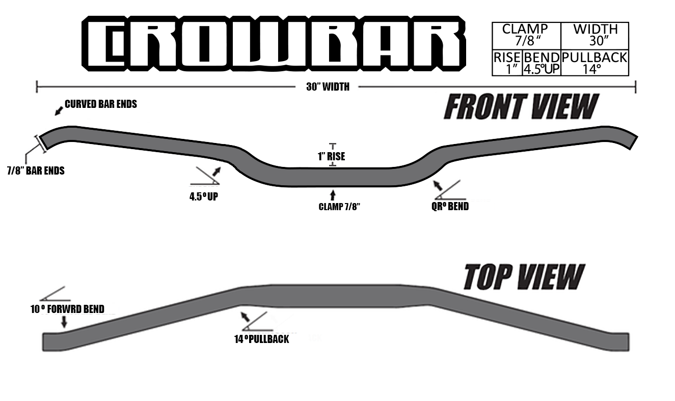 Mountain Sports Distribution, CFR Crow Bar, [product_type],  [variant_title] - Specialty Motorsports